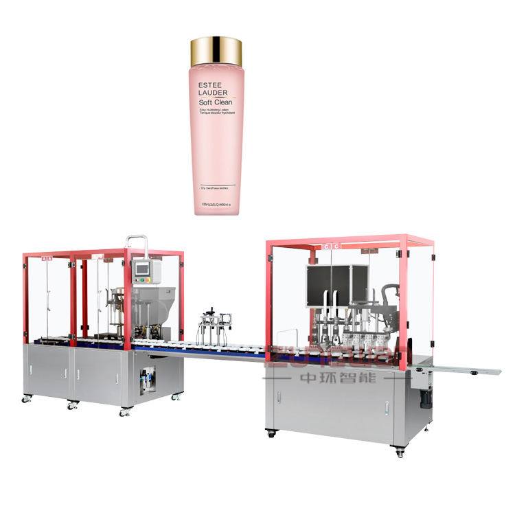 安徽省彩妝粉水液體灌裝機(jī)，品質(zhì)售后無(wú)憂水乳膏霜灌裝旋蓋機(jī)